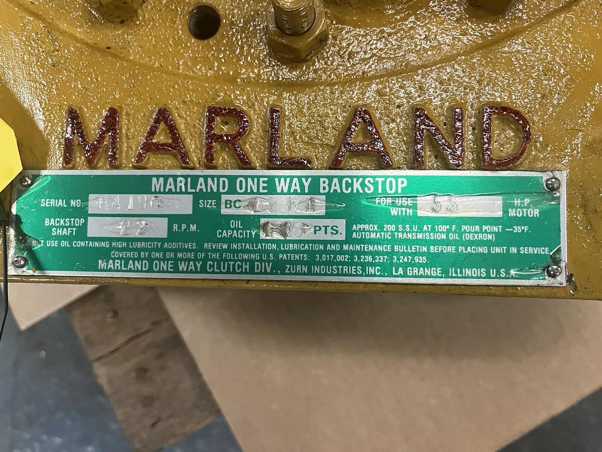 MARLAND,BC-18MA,ONE WAY BACKSTOP, 55HP 22RPM  NOS