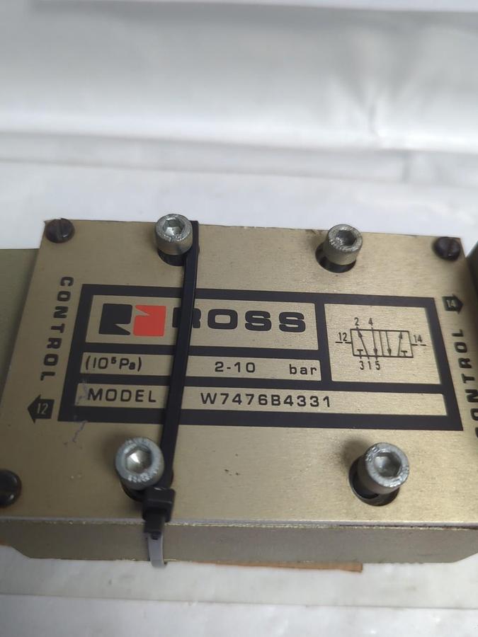 Used ROSS,W7476B4331,SOLENOID VALVE 2-10BAR PRE-OWNED