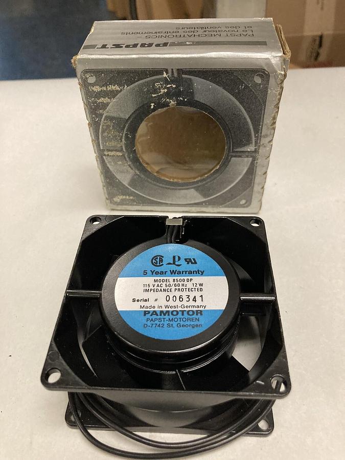 Pamotor,8500 DP,Pentaflow Fan 12W 115Vac