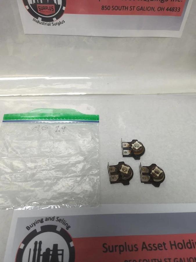 Used WESTINGHOUSE,AG-1.4,OVERLOAD THERMAL HEATER RELAY LOT OF 4 MISSING SCREWS USED