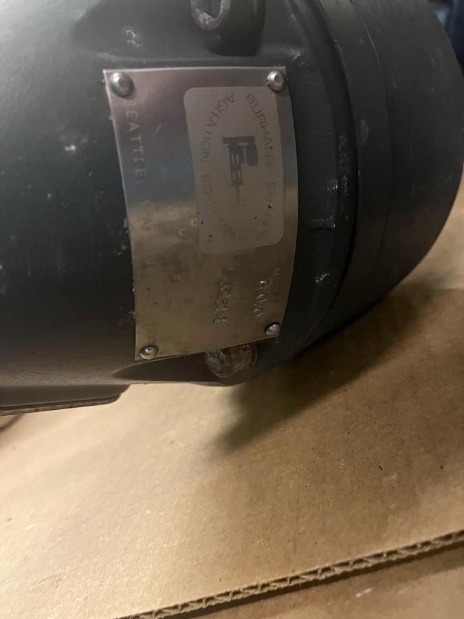 Used Burhans SHARPE,G-050,MIXER 1/2HP 3PH