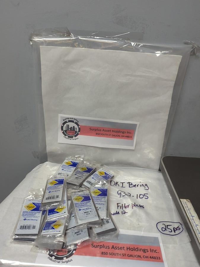 OKI BERING,932-105,SHADE 12 FILTER PLATE 2X4-1/4 INCH LOT OF 25 NOS