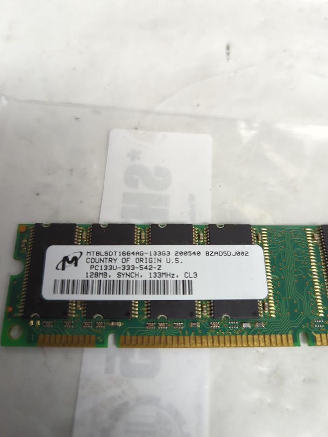Used MICRON,PC133Y-333-542-Z,SDRAM CARD PRE-OWNED