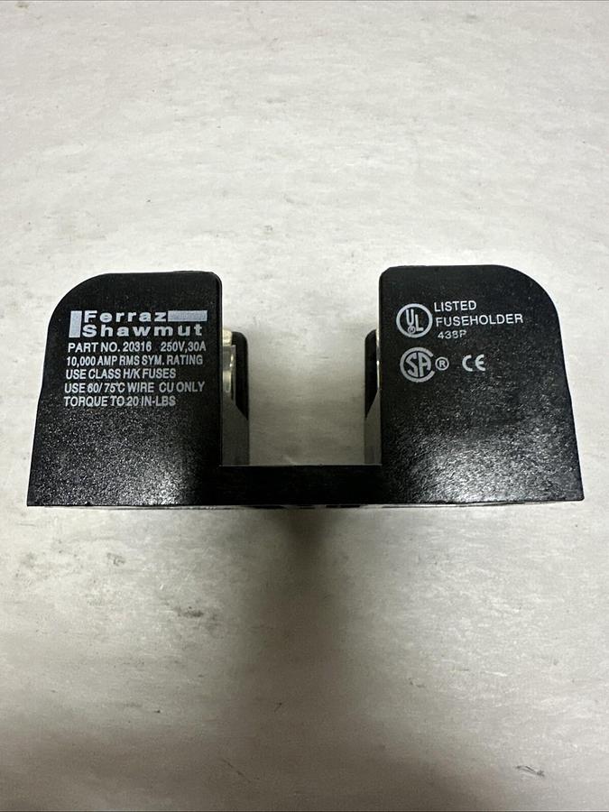 Ferraz-Shawmut,20316,Fuse Holder 25V 30Amp