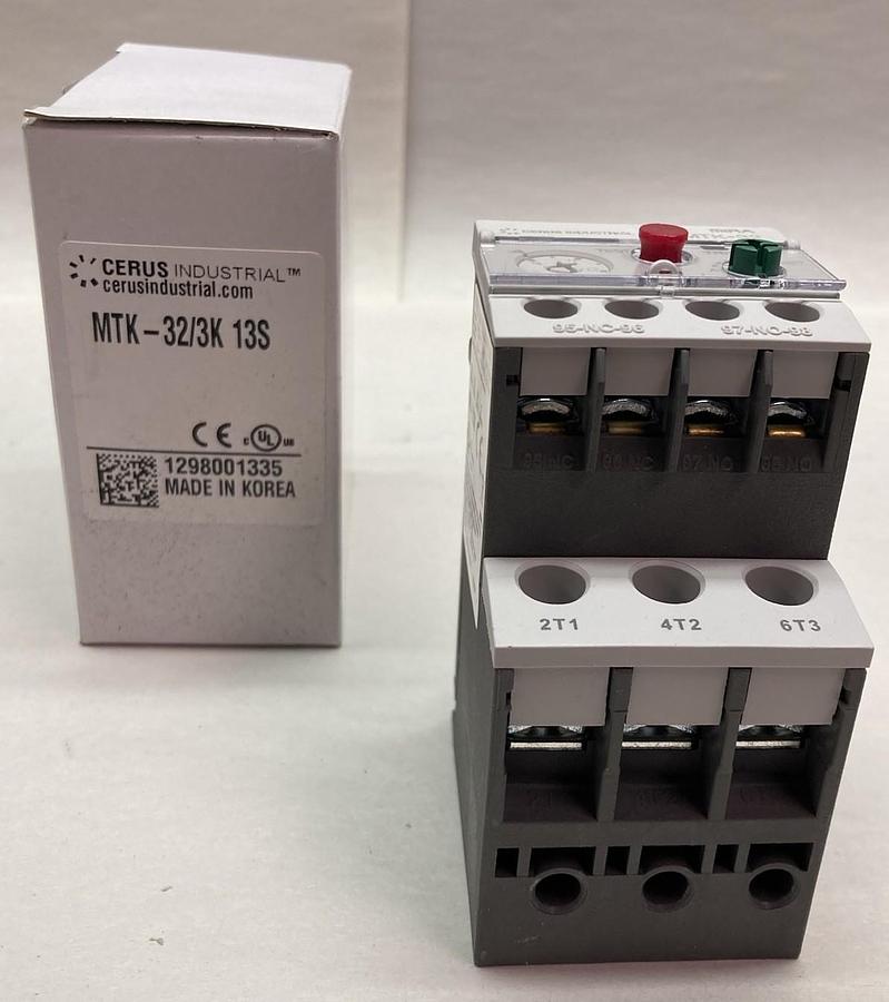 Cerus Industrial,MTK-32/3K 13S,Thermal Overload Relay 600Vac 10A