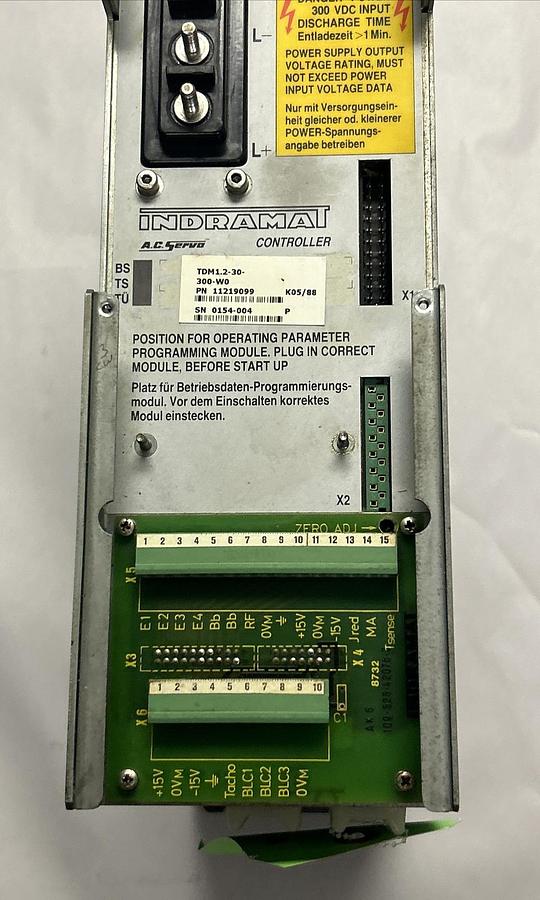 Used INDRAMAT,TDM1.2-030-300-W0,AC SERVO CONTROLLER REFURBISHED