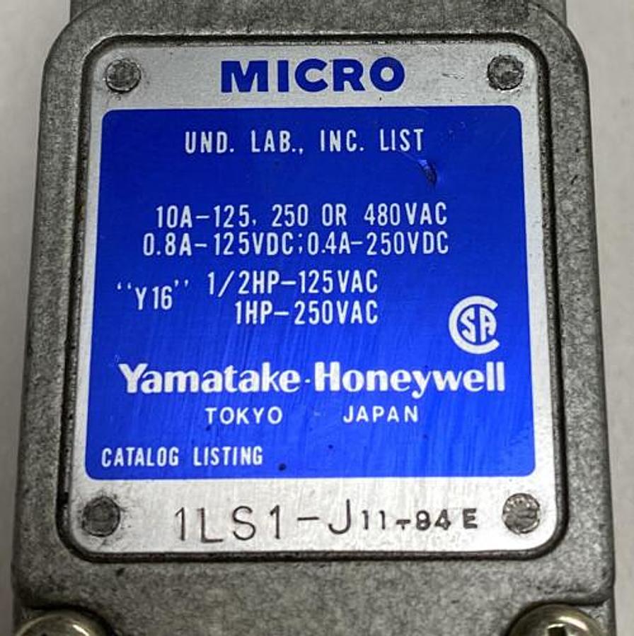 Used Yamatake-Honeywell,1LS1-J11-84E,Limit Switch
