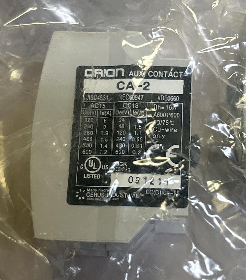 ORION,CA-2,AUXILIARY CONTACT LOT OF 6 NOS