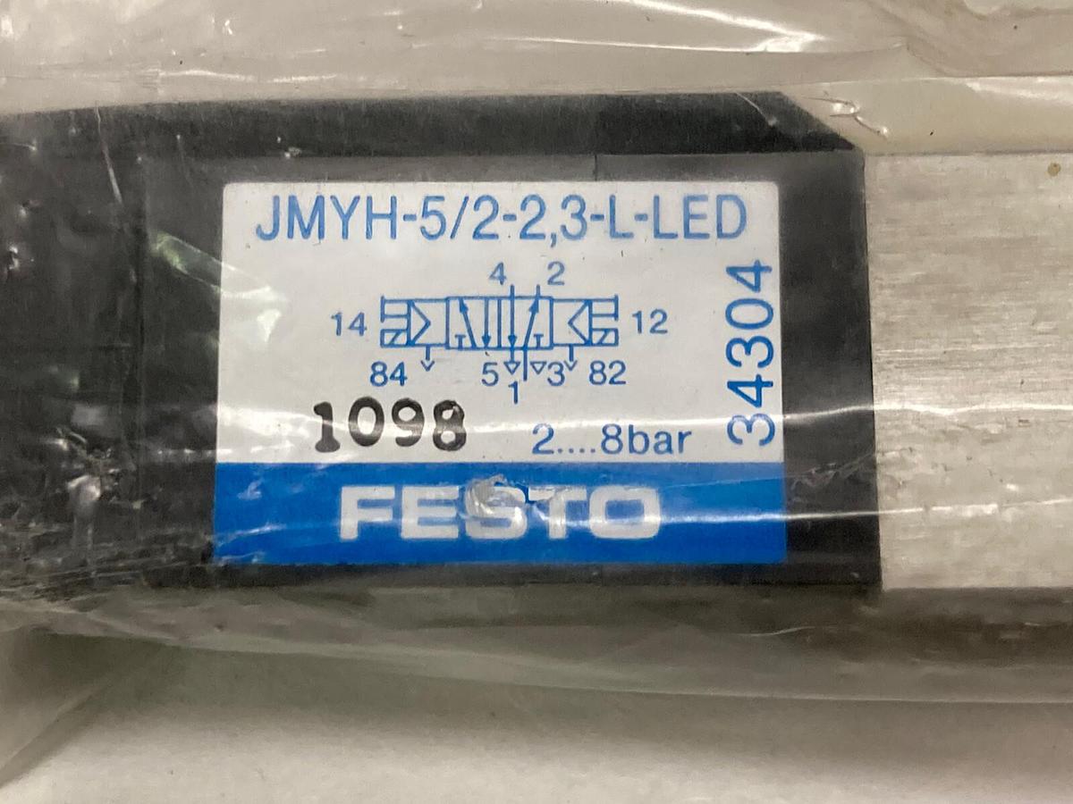 Used FESTO,JMYH-5/2-2 3-L-LED,Solenoid Valve 24VDC 2-8 Bar
