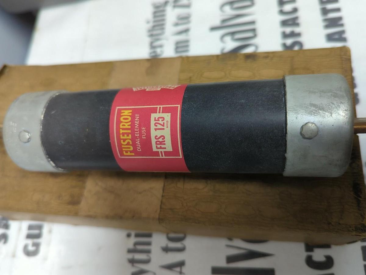 BUSSMANN,FRS-125,FUSETRON 125 AMP FUSES LOT OF 2 NOS