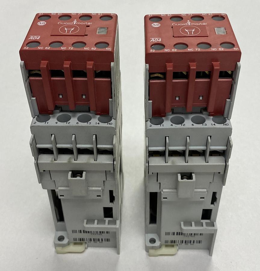 Used ALLEN BRADLEY,100-C16Z*10/100-C16ZB10, CONTACTOR LOT OF 2