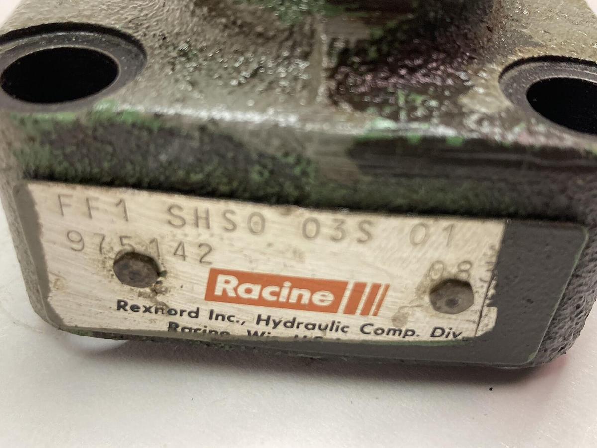 Used Racine,FF1-SHS0-03S-01,Hydraulic Control Valve