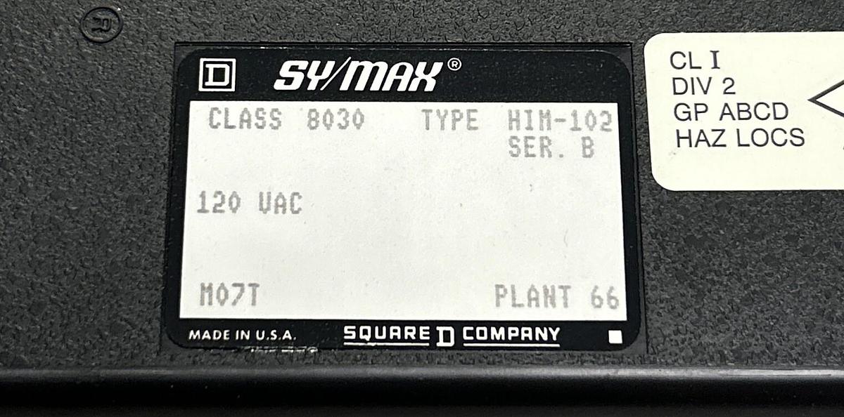 Used SQUARE D,8030-HIM-102,INPUT MODULE NEW