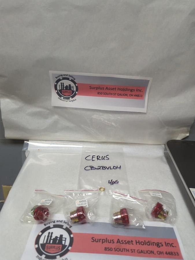 CERUS,CB2BVL04,PUSHBUTTON RED LOT OF 4 NOS
