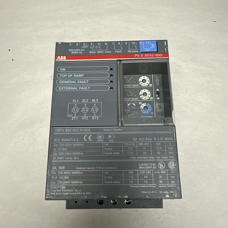 Used ABB,PS S 30/52-500L,Motor Starter