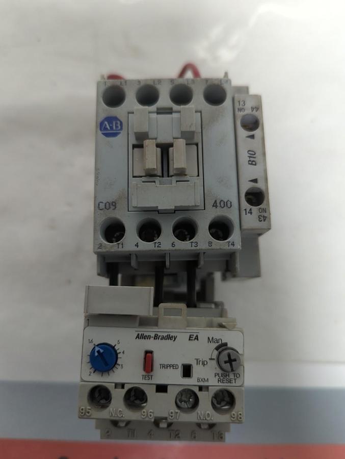 Used ALLEN BRADLEY,100-C09*400,CONTACTOR W/ 193-EA1EB OVERLOAD RELAY PRE-OWNED