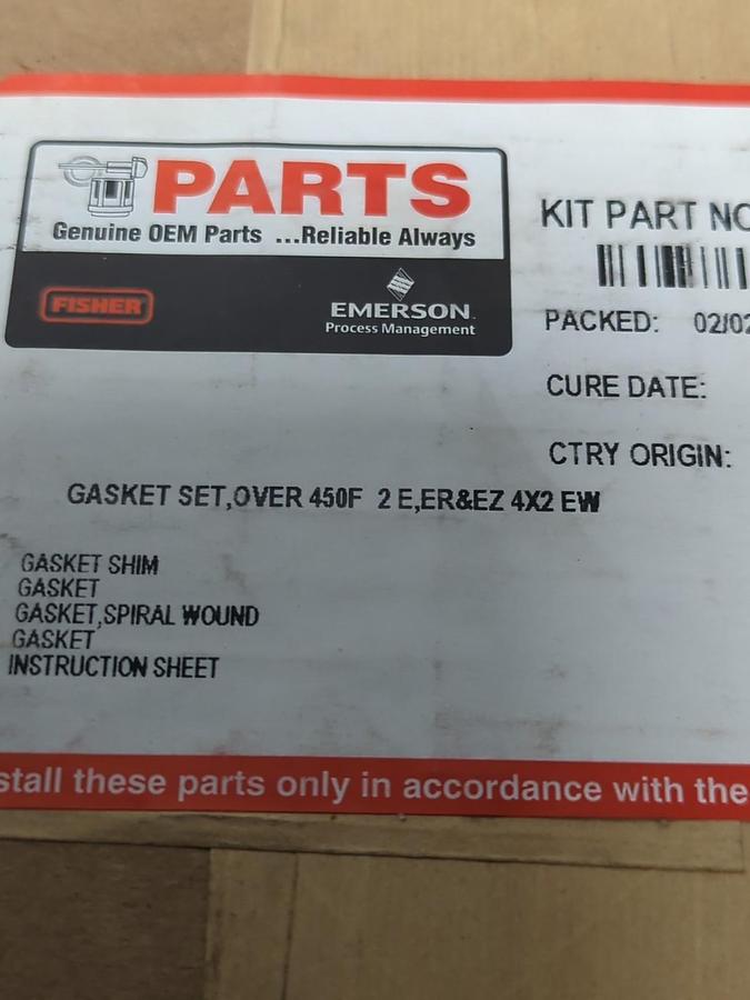 FISHER PARTS,RGASKETX182,OEM PARTS KIT NOS