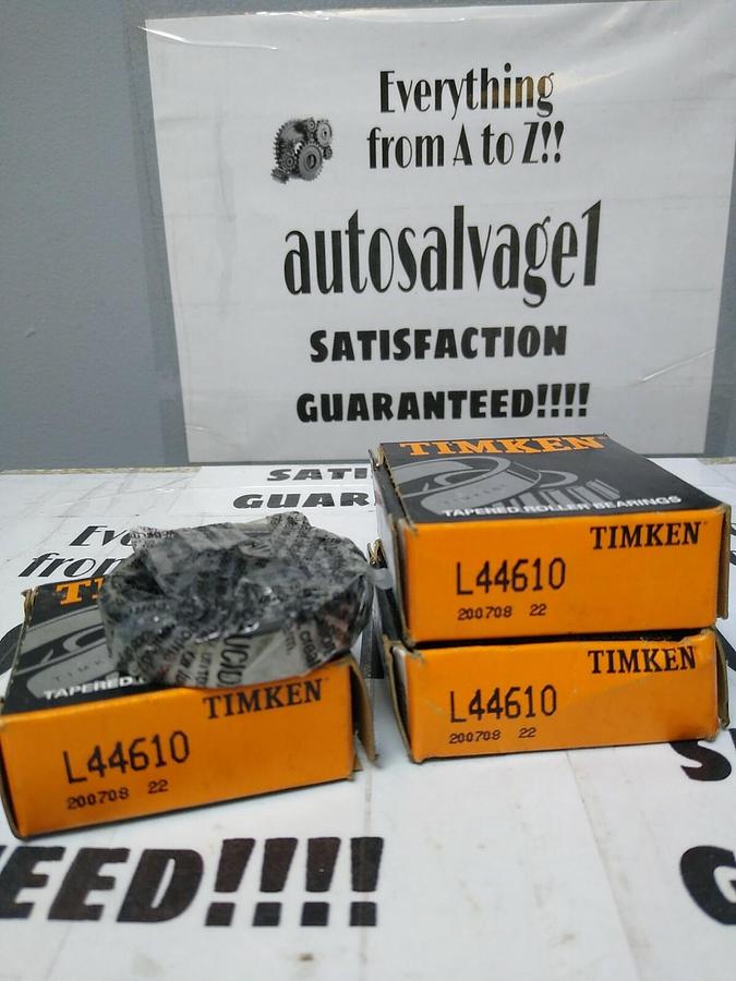 Used Timken,L44610,Roller Bearing Cup Lot of 3 NOS