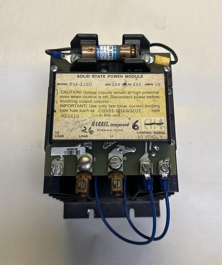 Used HARREL,PM-210D,SOLID STATE POWER MODULE 10A 230V