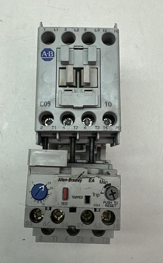 Used Allen Bradley,100-C09*10,7.5 HP Motor Starter w/ 193-EA1DB-B Overload Relay