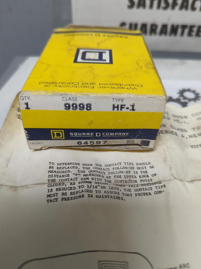 SQUARE D,64597,TYPE HF-1 CONTACT KIT NOS