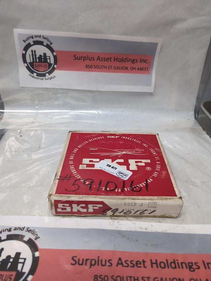 SKF,6217J,DEEP GROOVE BALL BEARING NOS