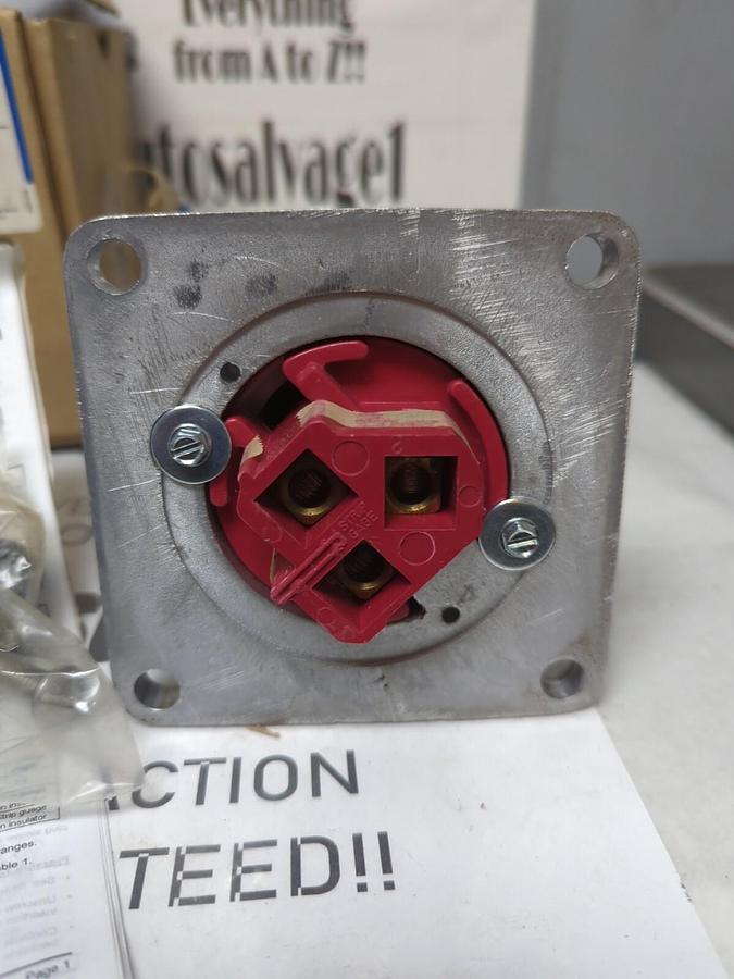 EATON CROUSE-HINDS,AR631,MODEL M4 TYPE 3R 60 AMP RECEPTACLE NOS