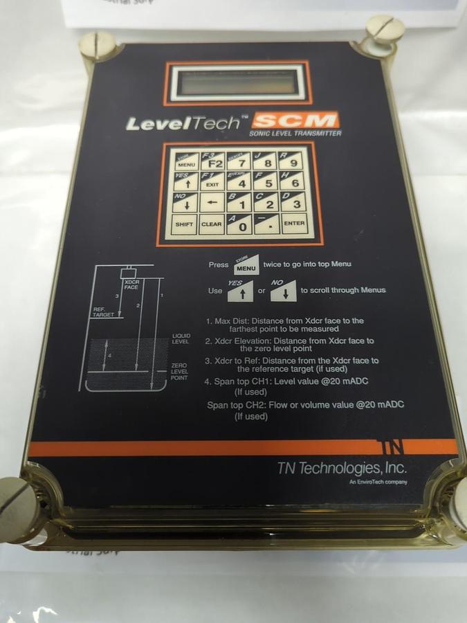 Used TN TECHNOLOGIES,9729,SCM LEVEL TECH SONIC LEVEL TRANSMITTER REV C PRE-OWNED