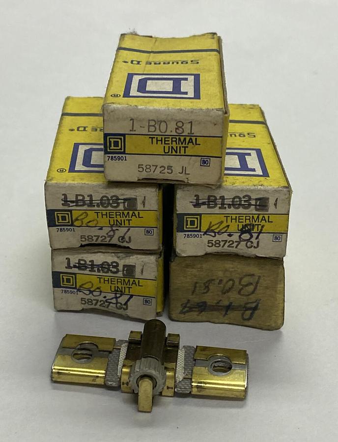 SQUARE D,B0.81,THERMAL OVERLOAD HEATER ELEMENT LOT OF 5 NOS
