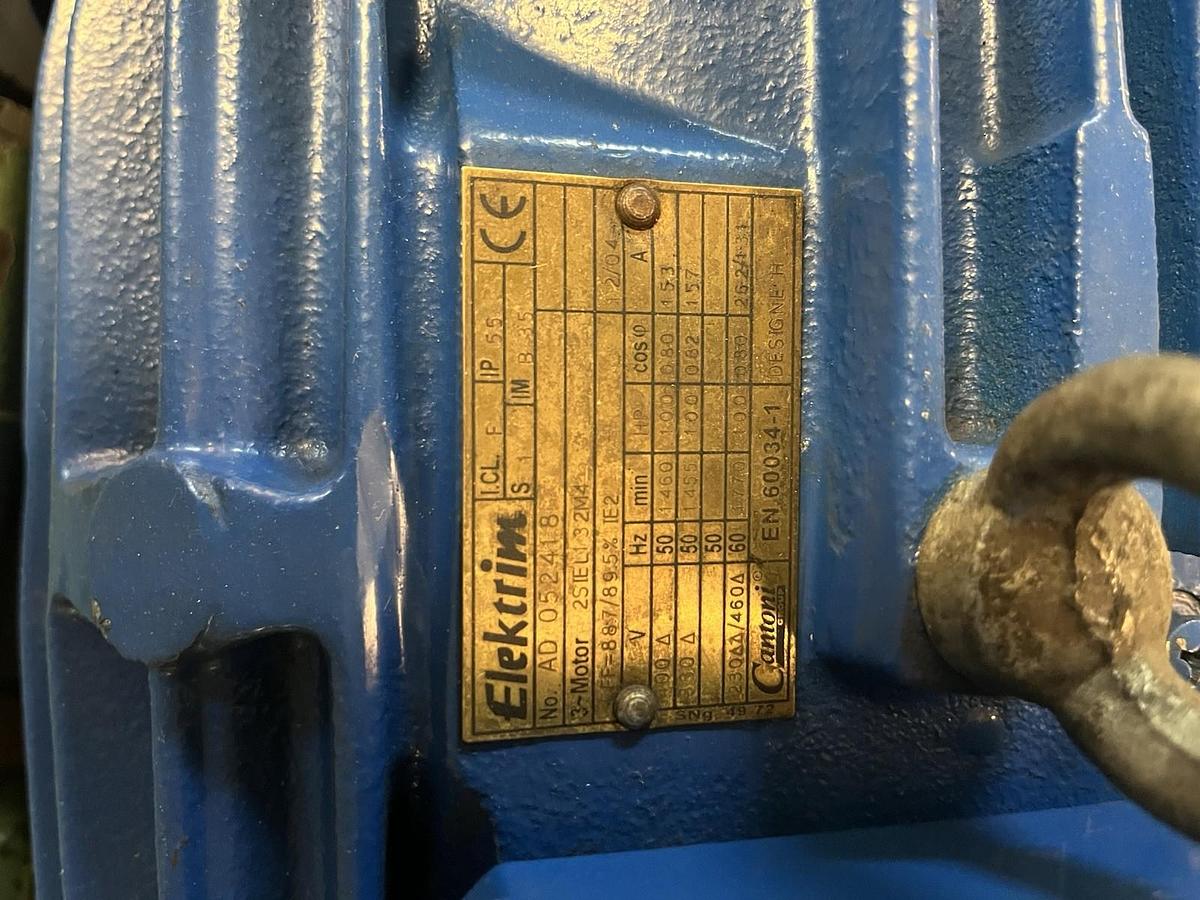 Used ELEKTRIM,2SIEL132M4,MOTOR 10HP 1770RPM 3PH