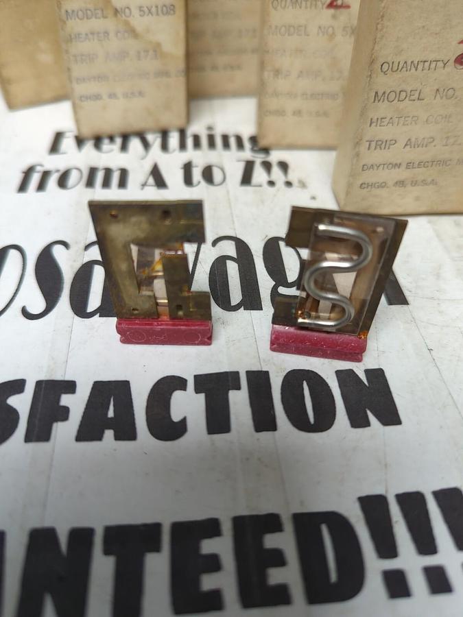 DAYTON ELECTRIC,5X108,HEATER COIL TRIP AMP 17.1 LOT OF 11  NOS