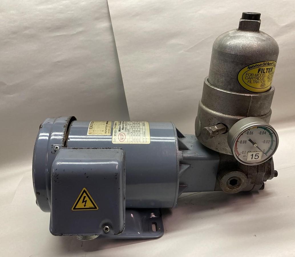Used NOP,FELQ-8T TOP-2MY400-206HBMPVBE,Trochoid Motor Pump Oil Lube 0.4KW