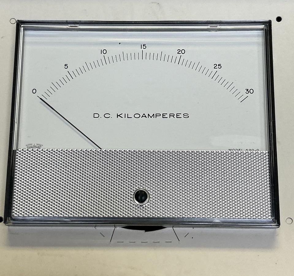 PIONEER,520-G,PANEL METER 0-30 DC KILOAMPERES NOS