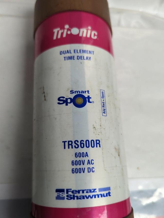Used FERRAZ SHAWMUT,TRS600R,SMART-SPOT 600 AMP FUSE PRE-OWNED