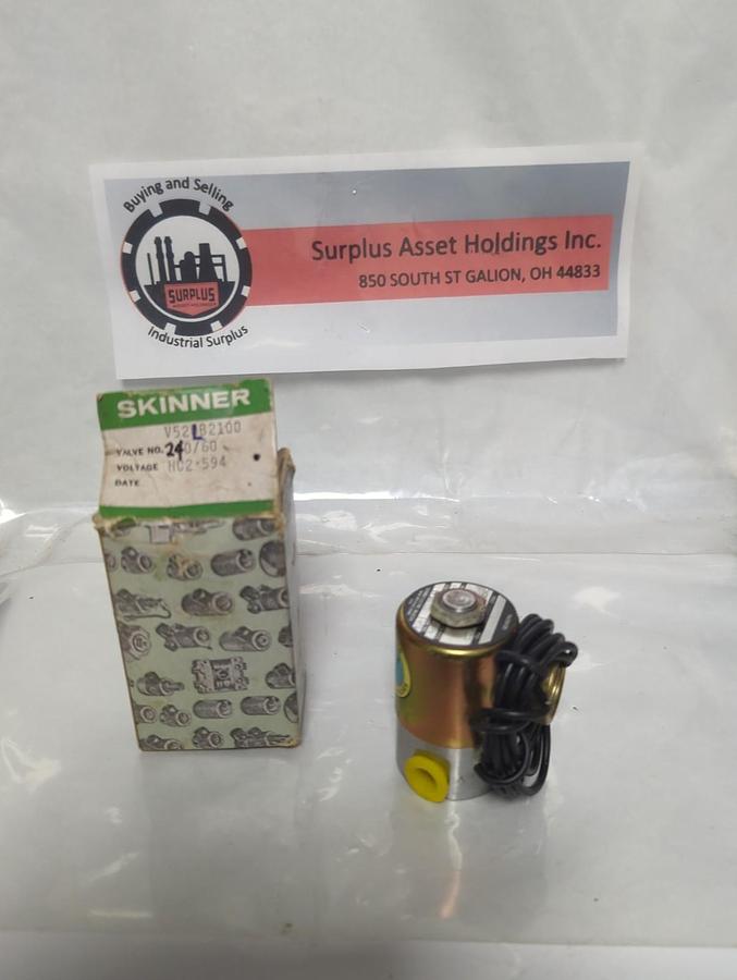 SKINNER,V52LB2100,SOLENOID VALVE 10 WATTS 240/60 V 1/8 ORFICE 100PSI NOS