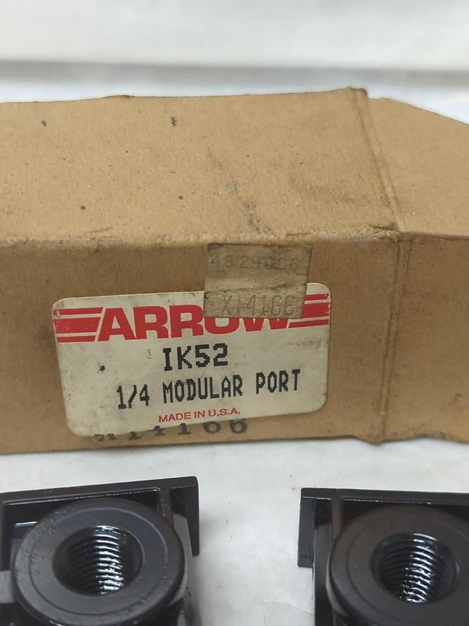 ARROW,IK52,MODULAR PIPE PORT 1/4 INCH NOS