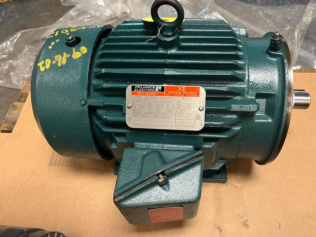 RELIANCE,L184TC,EXTRA TOUGH MOTOR 2HP 3PH 1160RPM TEFC