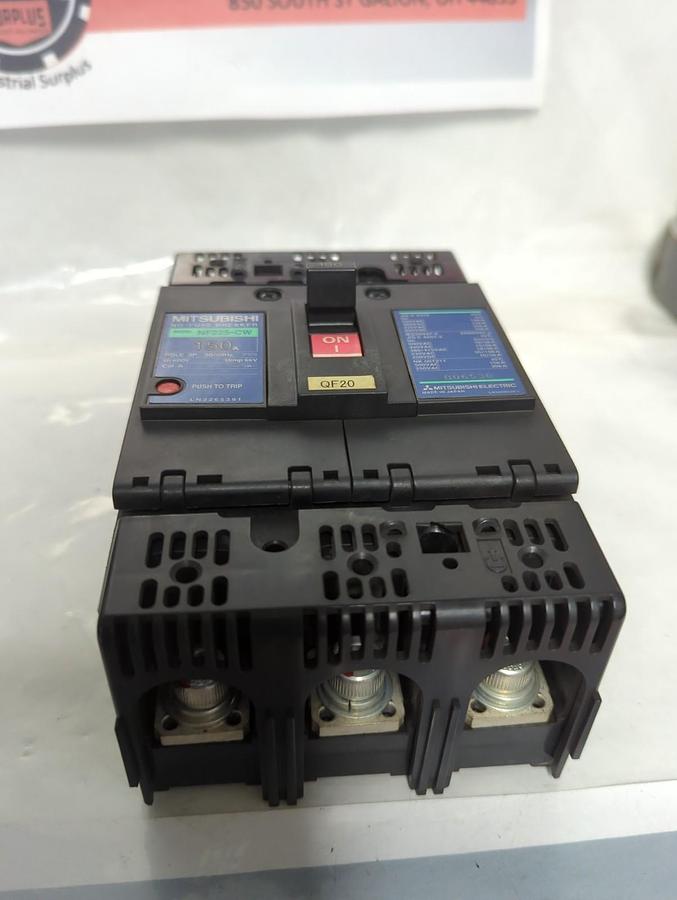 Used MITSUBISHI,NF22S-CW,NO FUSE CIRCUIT BREAKER 150 AMP PRE-OWNED