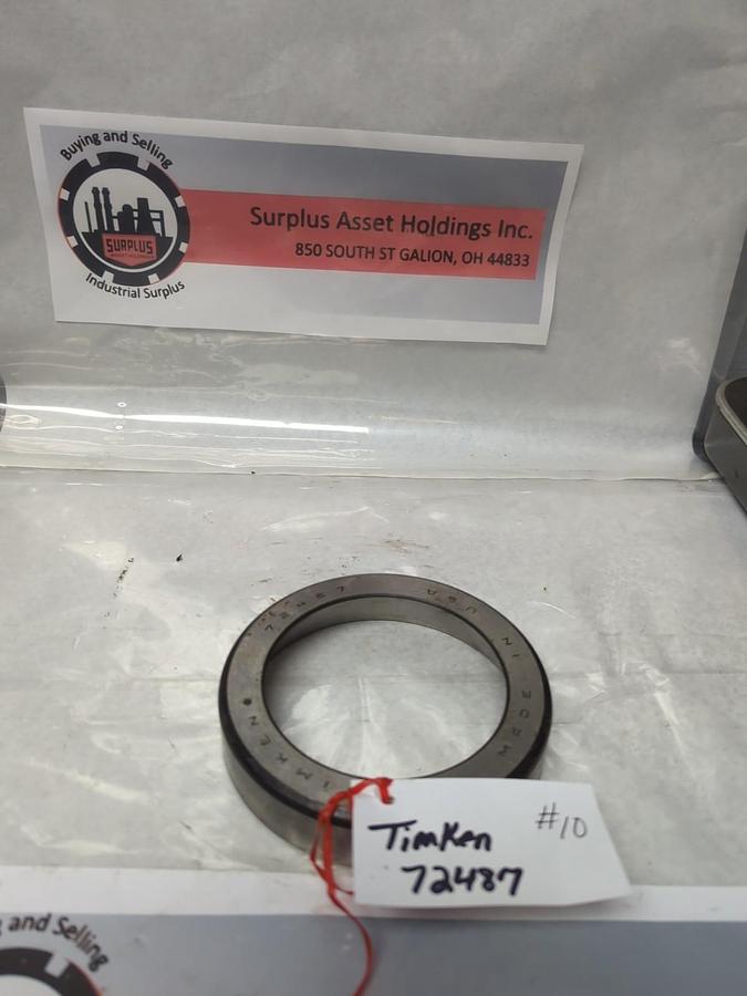 Used TIMKEN,72487,ROLLER BEARING CUP PRE-OWNED
