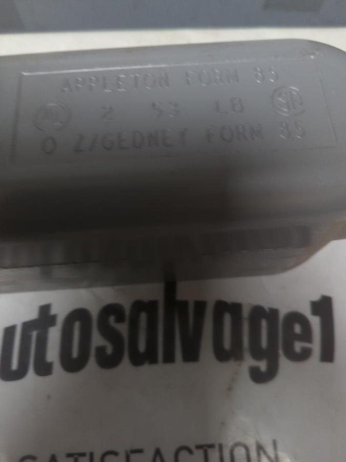 APPLETON,FORM 85,2 INCH ALUMINUM CONDUIT BODY NOS