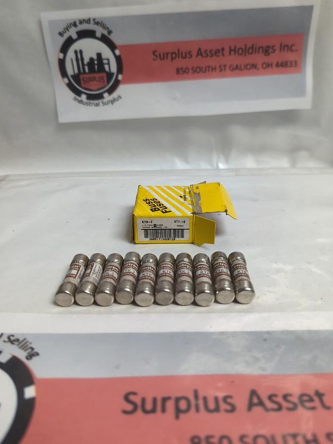 COOPER BUSSMANN,KTK-2,LIMITRON 2 AMP FUSES BOX OF 10 NOS