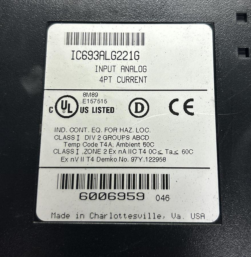 Used GE FANUC,IC693ALG221G,INPUT MODULE