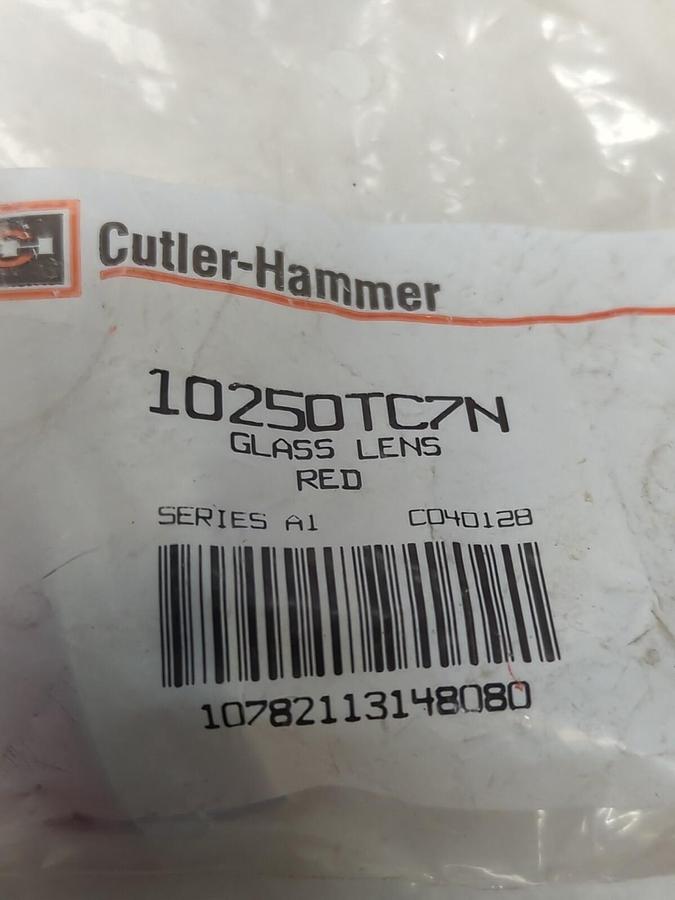 CUTLER-HAMMER,10250TC7N,RED GLASS LENS SERIES A LOT OF 4 NEW