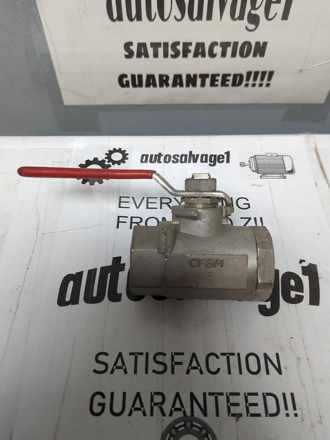WATTS,CF8M,SIZE  1 INCH BALL VALVE 2000WOG NOS