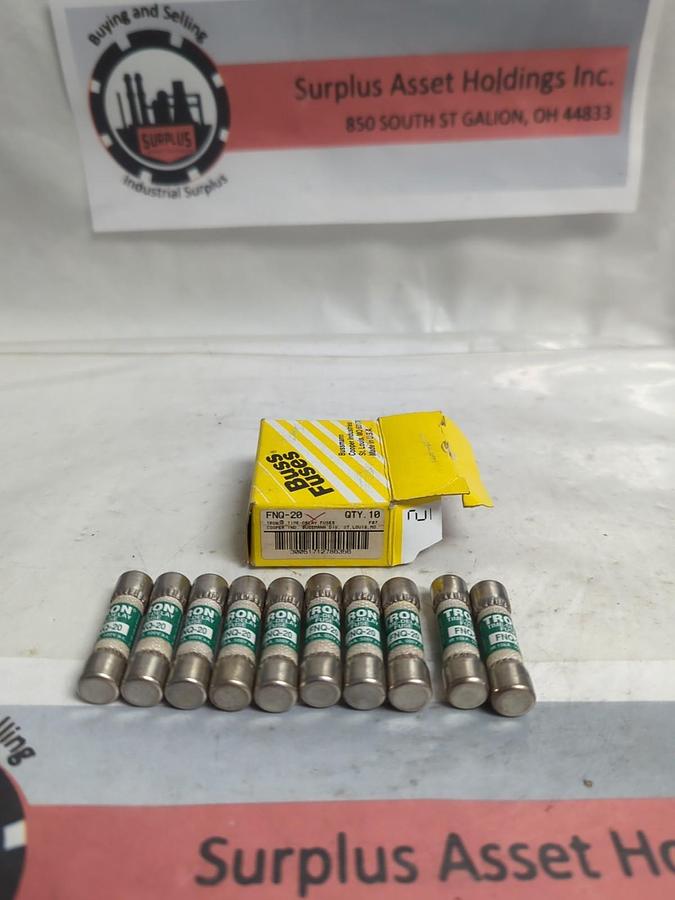 COOPER BUSSMANN,FNQ-20,TRON 20 AMP FUSES BOX OF 10 NOS