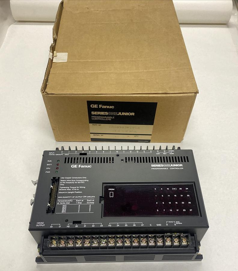 GE FANUC,IC609SJR101A,PROGRAMMABLE CONTROLLER NOS