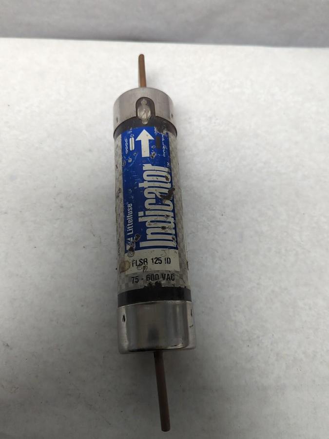 Used LITTELFUSE,FLSR125ID,INDICATOR 125 AMP FUSE PRE-OWNED
