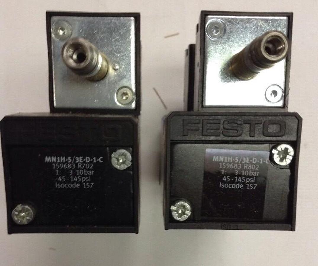 Festo,MN1H-5/3E-D-1C,Solenoid Valve LOT OF 2 NOS