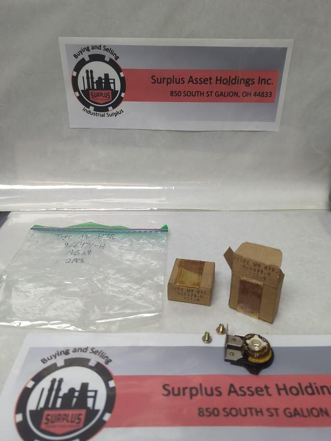 WESTINGHOUSE,966 471-H,TYPE MW OVERLOAD THERMAL HEATER RELAY LOT OF 2 NOS