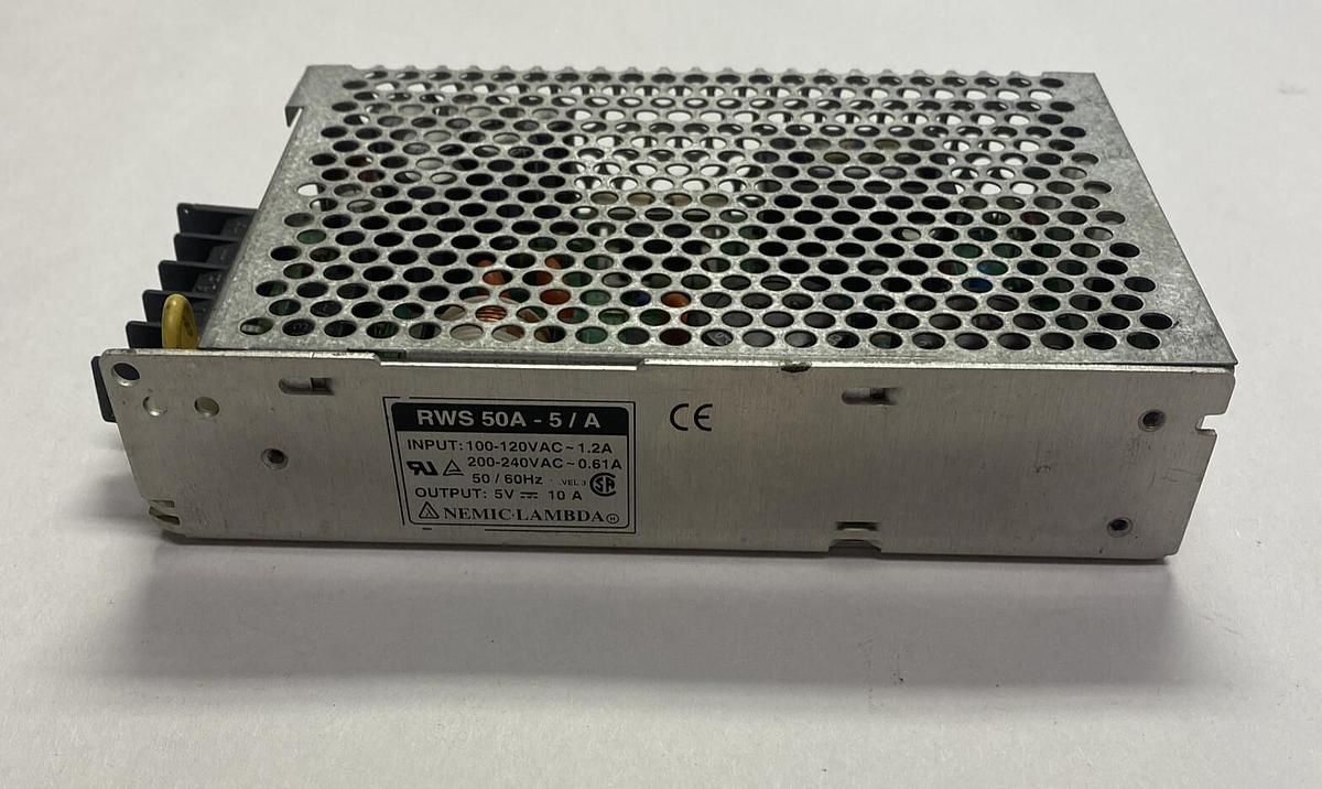 Used NEMIC LAMBDA,RWS50A-5/A,POWER SUPPLY